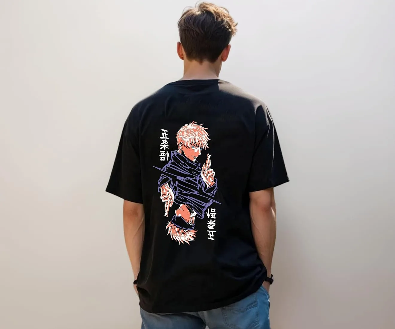 A finished custom-printed T-shirt